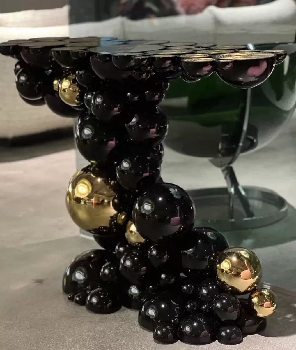 Fantastic Bubble Design Console Luxurious Side Table Modern Villa Interior Decor