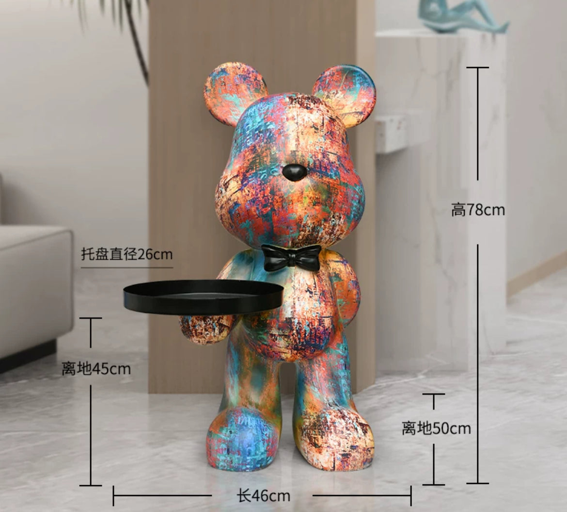 Hot sale Creative Bear Power Bruin Side Table Unique Design Coffee Table