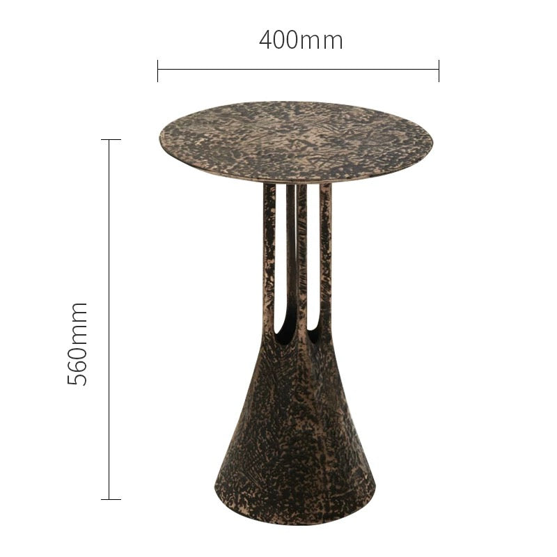 Vintage-inspired Side Table High Quality Brass Coffee Table Artistic Furniture