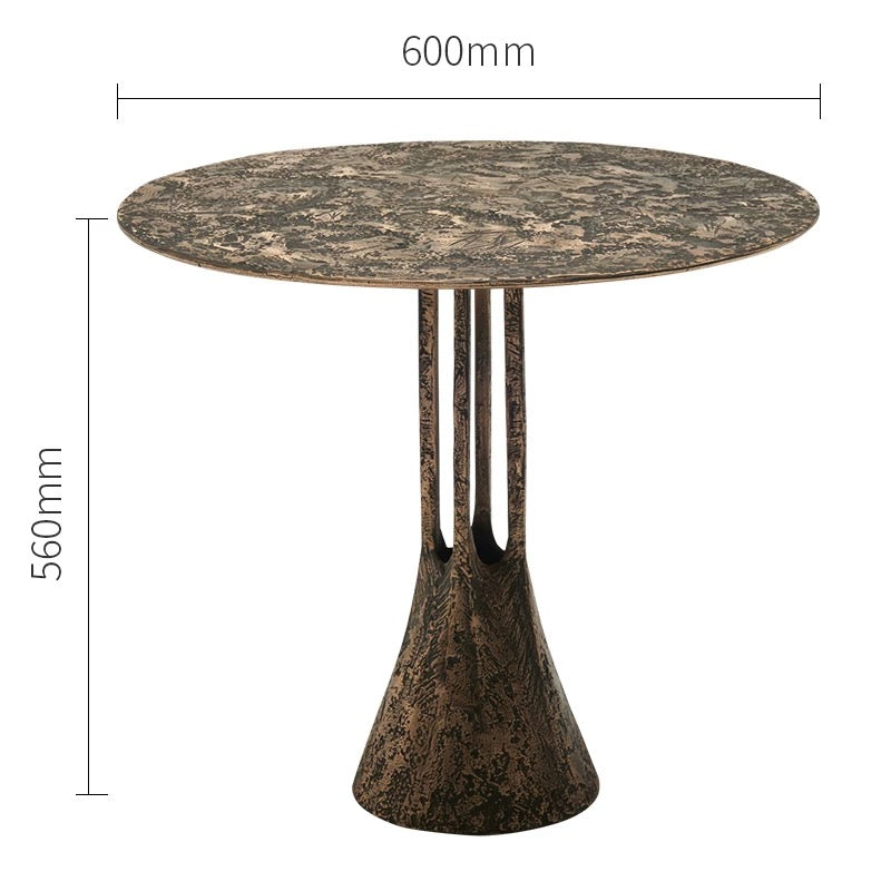 Vintage-inspired Side Table High Quality Brass Coffee Table Artistic Furniture