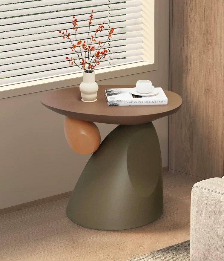 New Creamy Coffee Table Rock-inspired Furniture Unique Side Table Home Decor