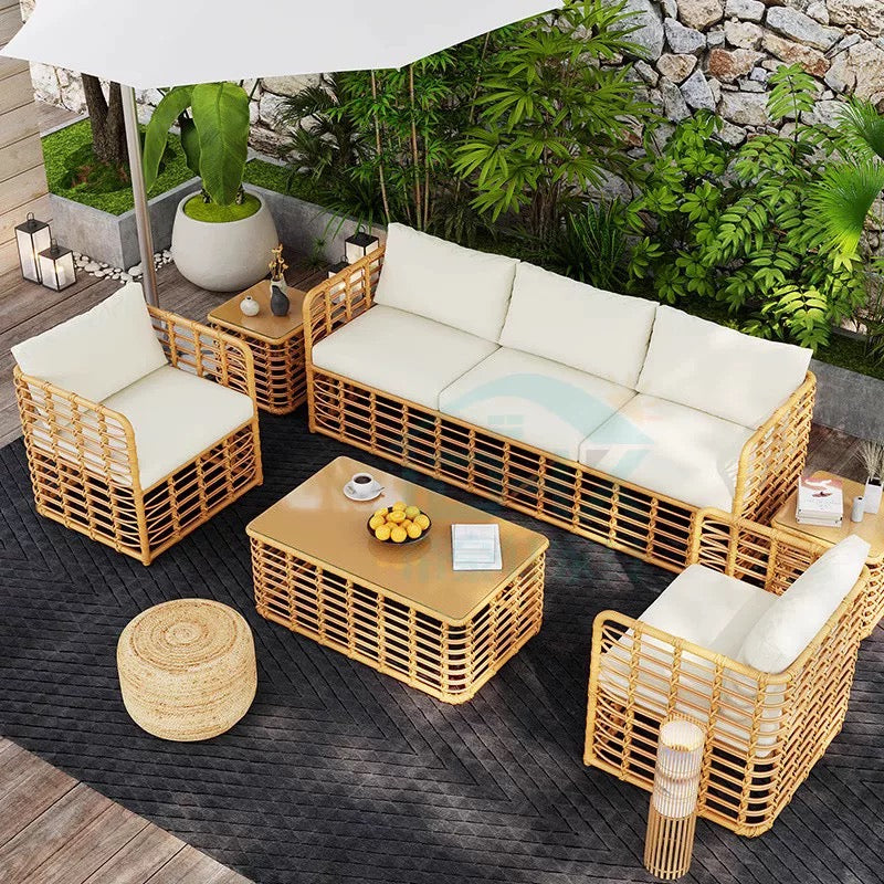 Stylish and Durable Outdoor Rattan Furniture Outdoor Sofa Rattan Furniture