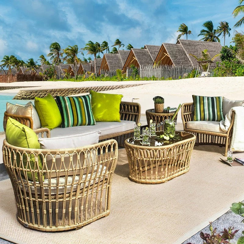 Stylish and Durable Outdoor Rattan Furniture Outdoor Sofa Rattan Furniture