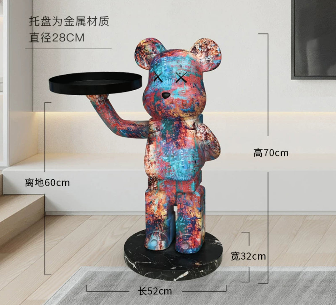 Hot sale Creative Bear Power Bruin Side Table Unique Design Coffee Table