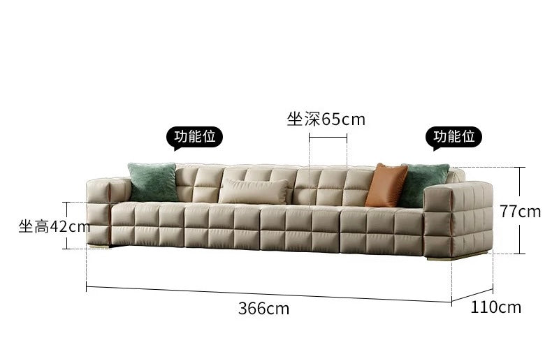 Luxurious electric modular sofa villa living room furniture A must-have multi seats sofa