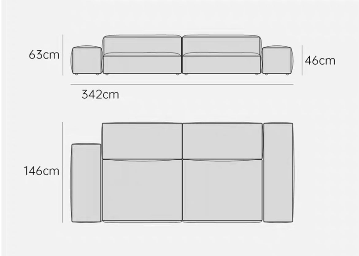 Modular sofa simple design comfortable various combinations living room hotel