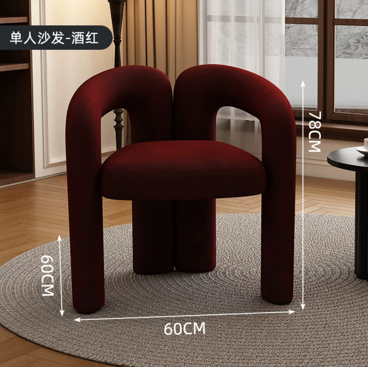 Hot Sale Elegant Leisure Sofa Chair Dining Chair Dressing Chair Armchair