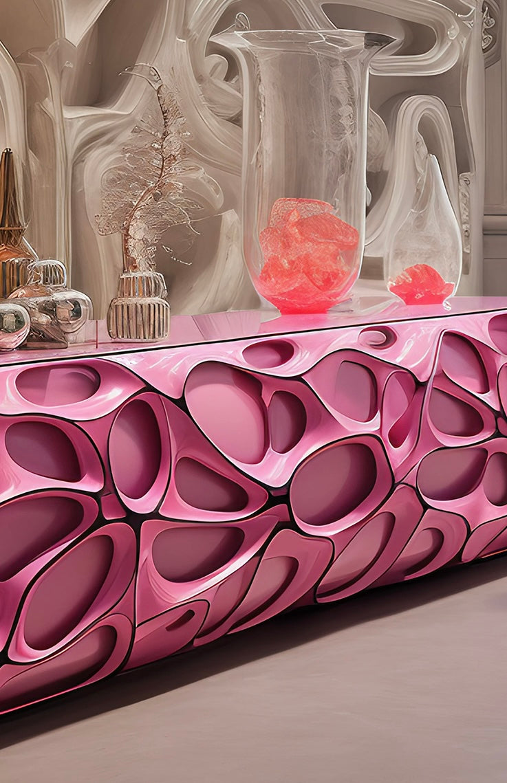 New Design 2024 Dream Pink Sideboard TV Stand Post-Modern Style Home Decor