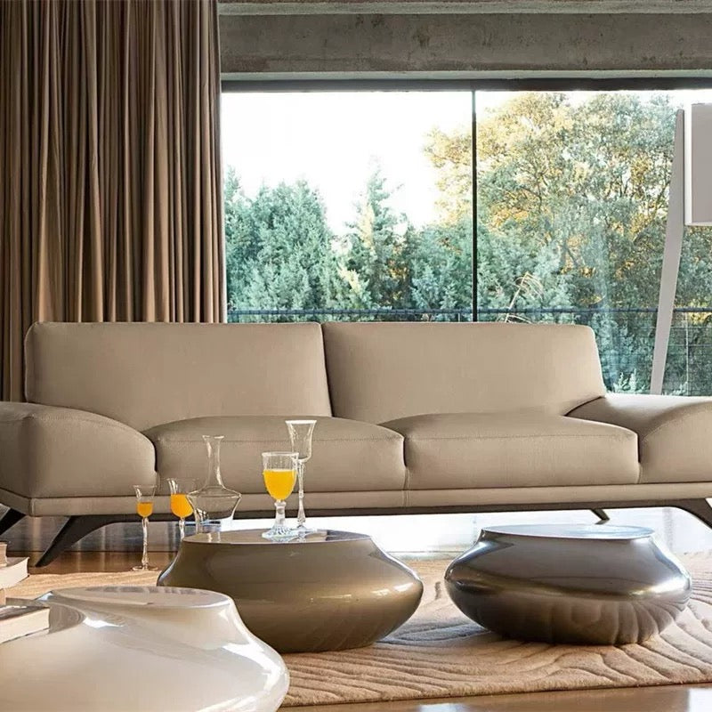 Italian Designer Furniture Stone Shaped Coffee Table Unique Living Room