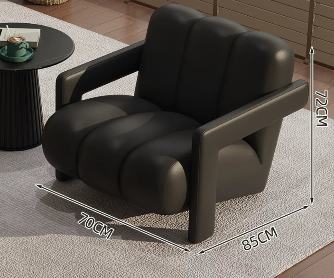 Retro-inspired Leisure Chair Living Room Single Sofa Chair Armchair for Residential And Commercial Space