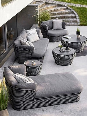 Luxurious Outdoor Furniture Leisure Sofa Coffee Table PE Rattan Furniture