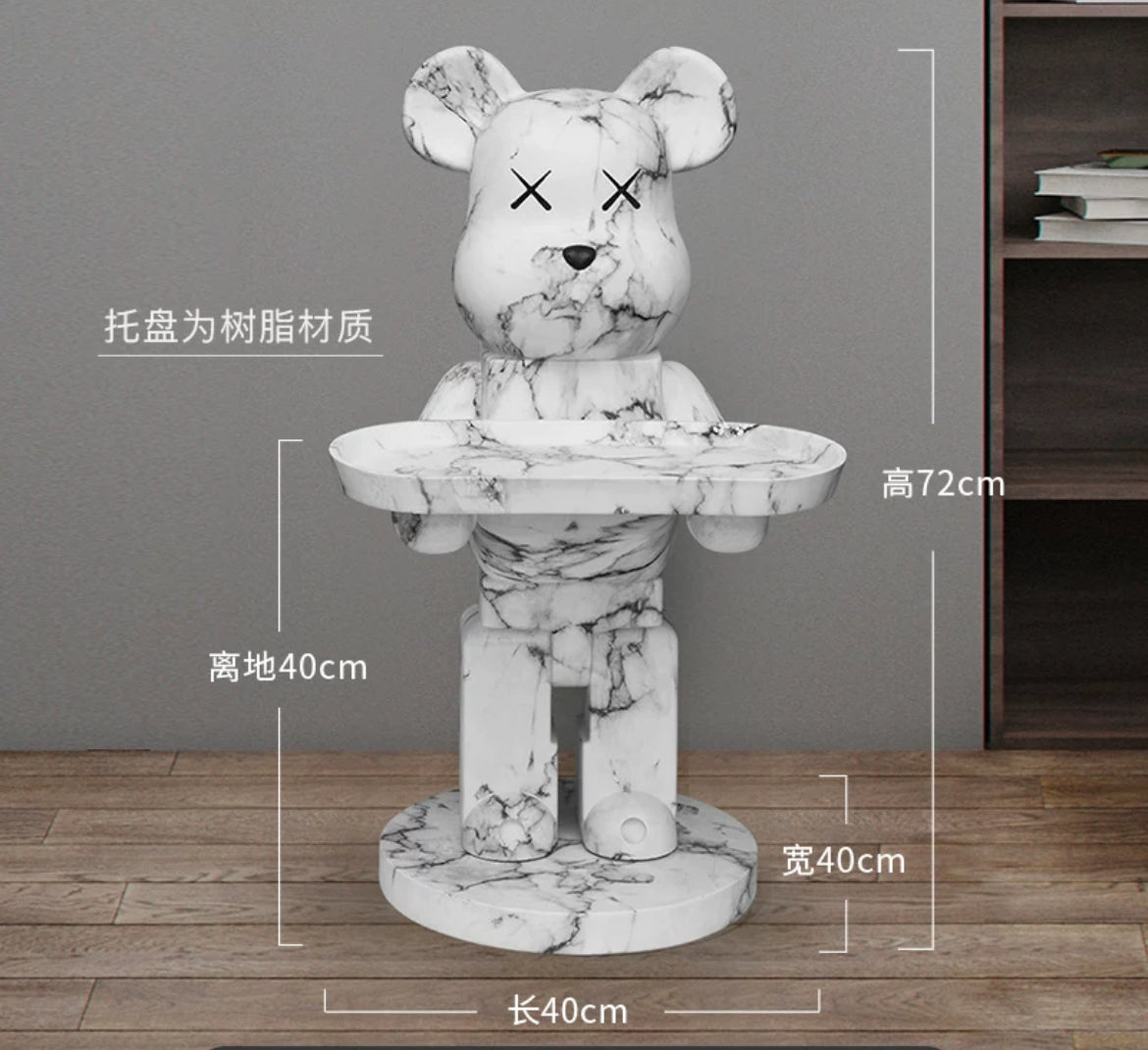 Hot sale Creative Bear Power Bruin Side Table Unique Design Coffee Table