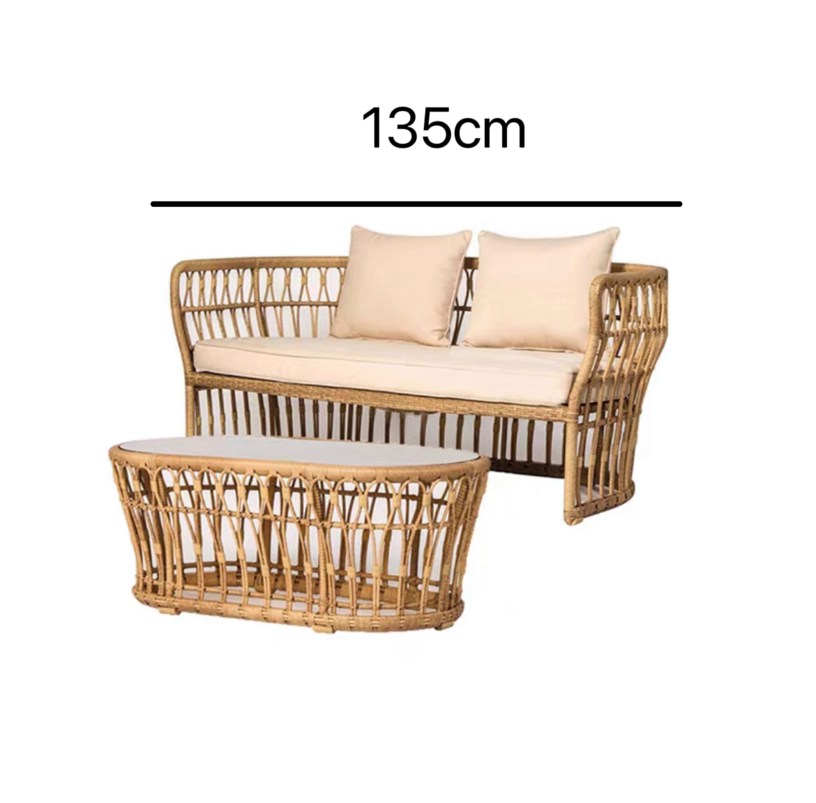 Stylish and Durable Outdoor Rattan Furniture Outdoor Sofa Rattan Furniture