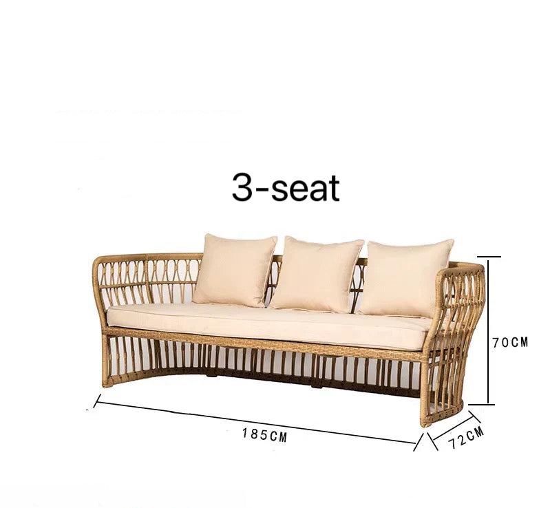 Stylish and Durable Outdoor Rattan Furniture Outdoor Sofa Rattan Furniture