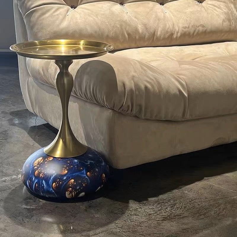 Hot sale Elegant Stainless steel side table carbon steel Coffee table multi colors