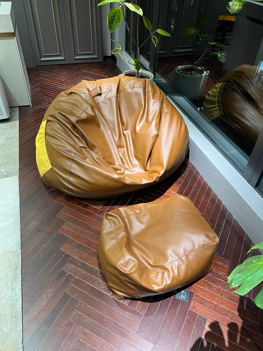 HOT HIMI Lazylife bean bag sofa High-end leather single sofa luxurious living room