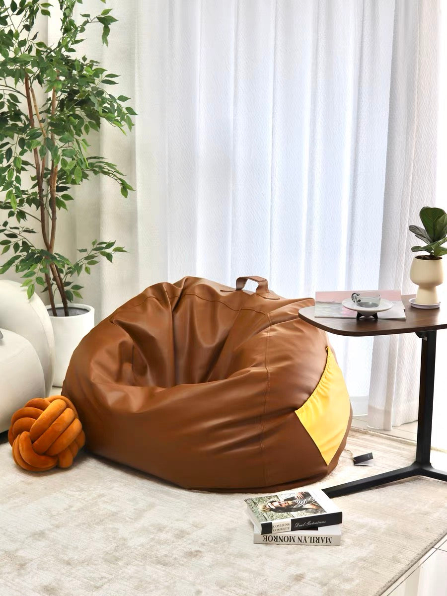 HOT HIMI Lazylife bean bag sofa High-end leather single sofa luxurious living room