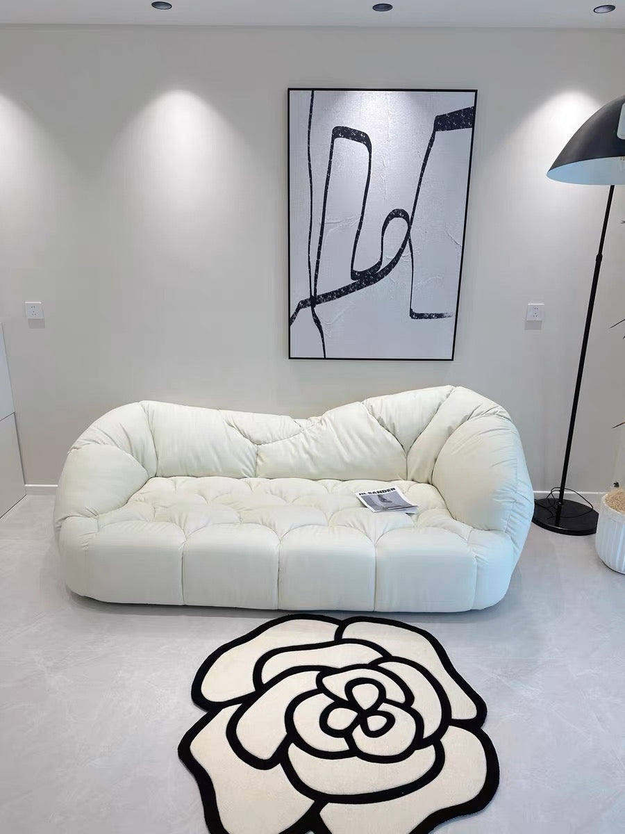 White cloudy shape sofa modern interior design stylish living room