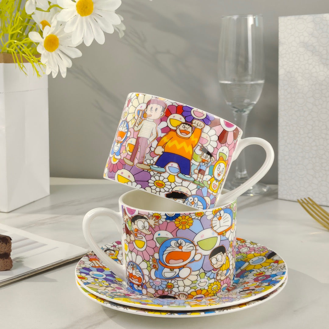 Christmas gift Brand Murakami Takashi coffee cup set porcelain cup gift