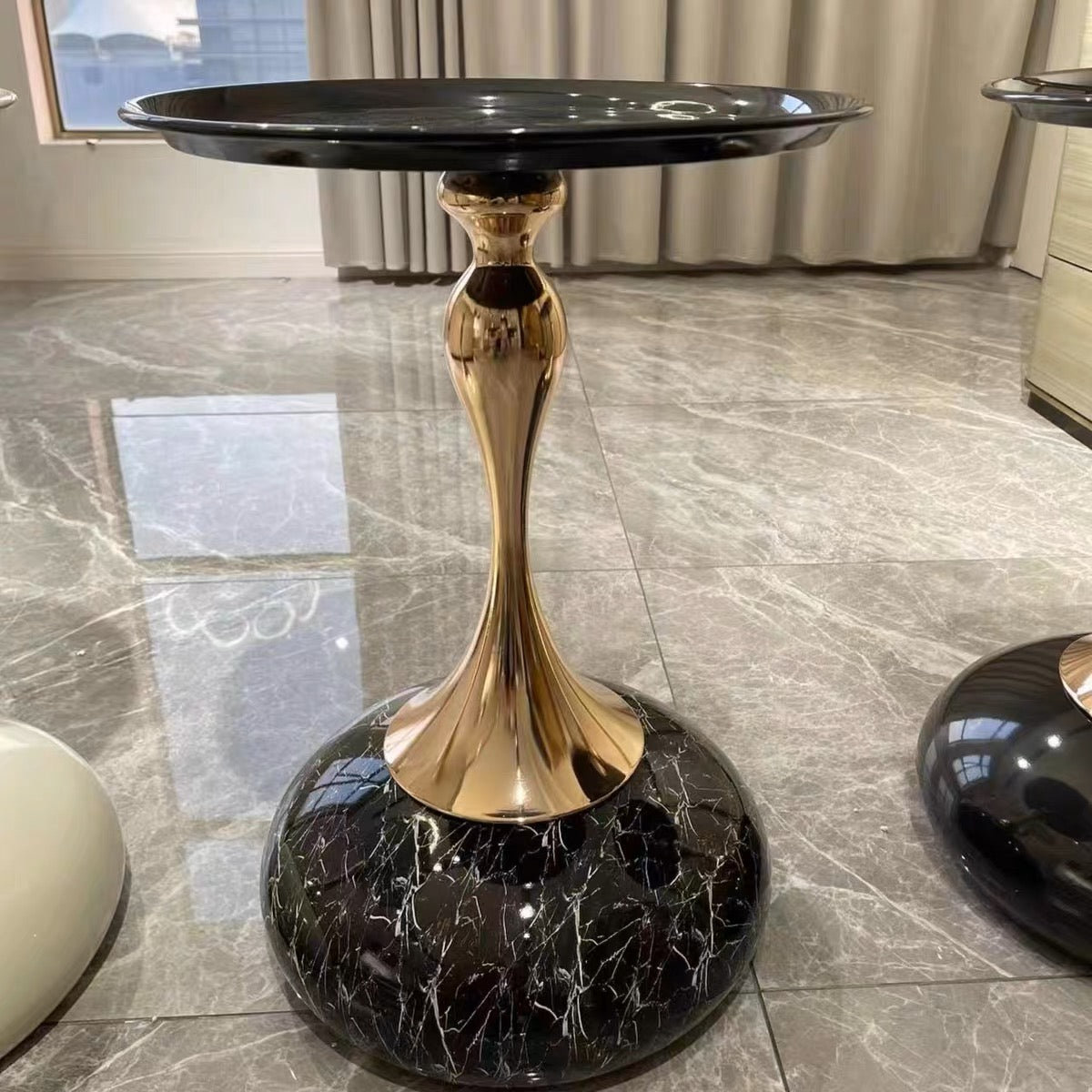 Hot sale Elegant Stainless steel side table carbon steel Coffee table multi colors