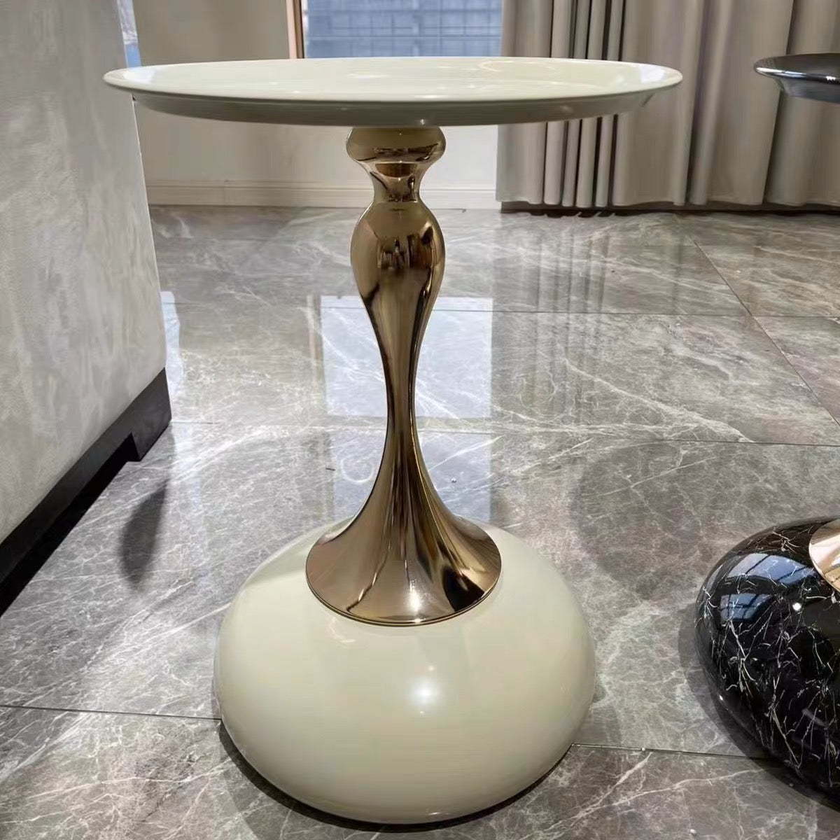 Hot sale Elegant Stainless steel side table carbon steel Coffee table multi colors