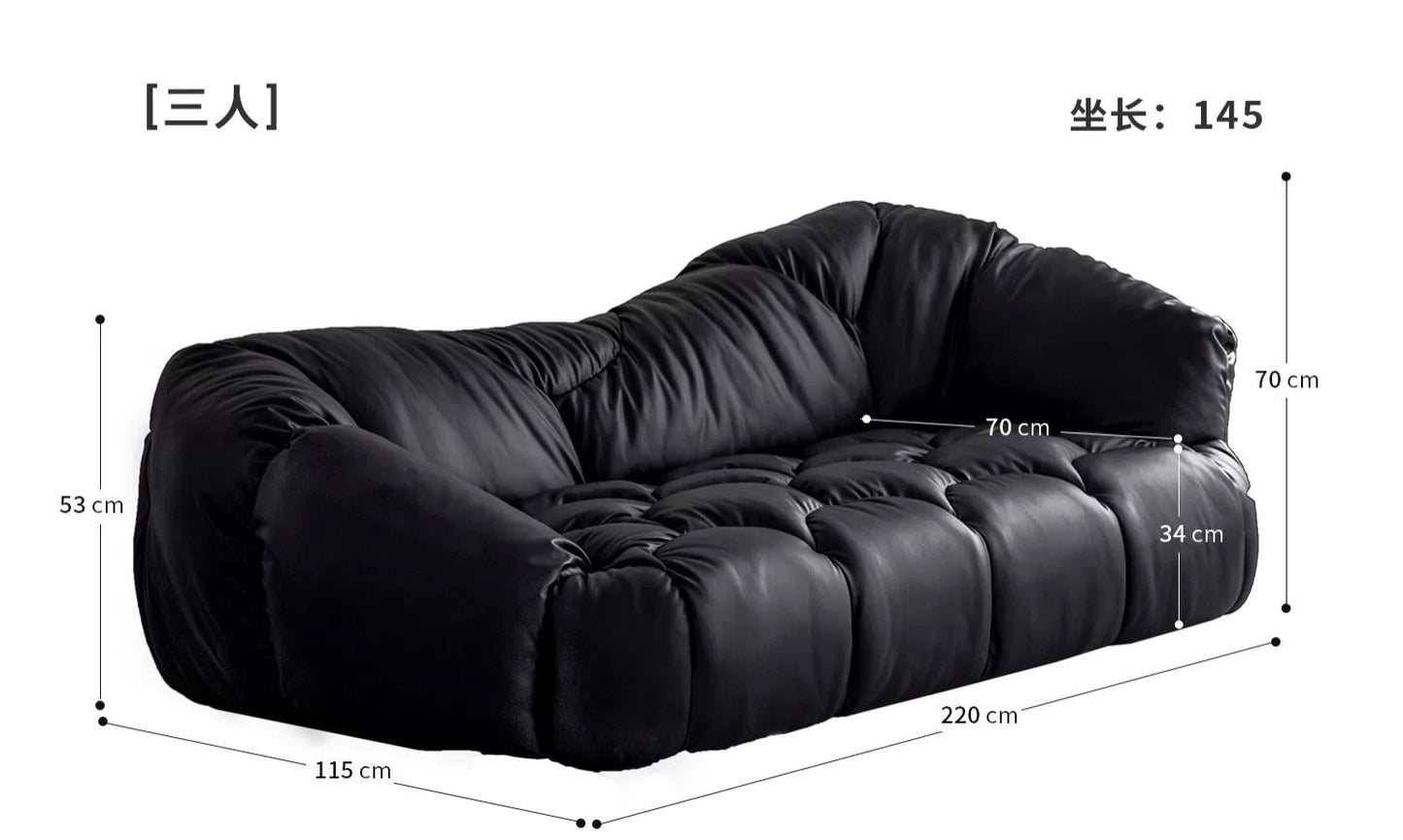 Black Cloud Shape Sofa Romantic Living Room New Design