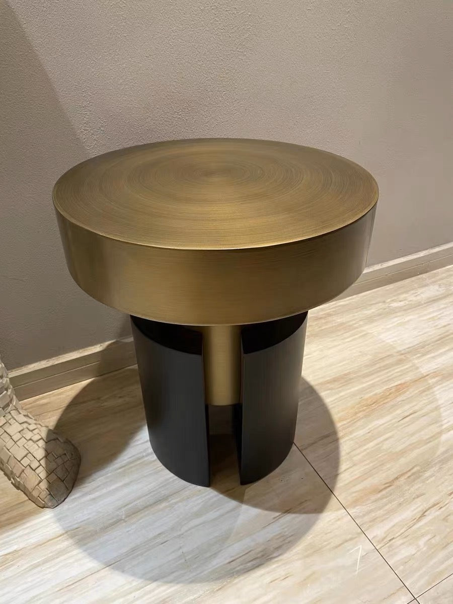 Brass-antique stainless steel side table coffee table living room art