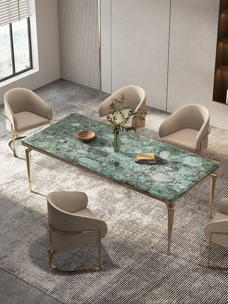 Baroco style luxury natural marble dining table