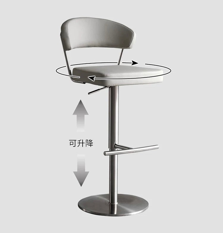 Pump chair classic bar chair stainless steel swivel chair dining chair