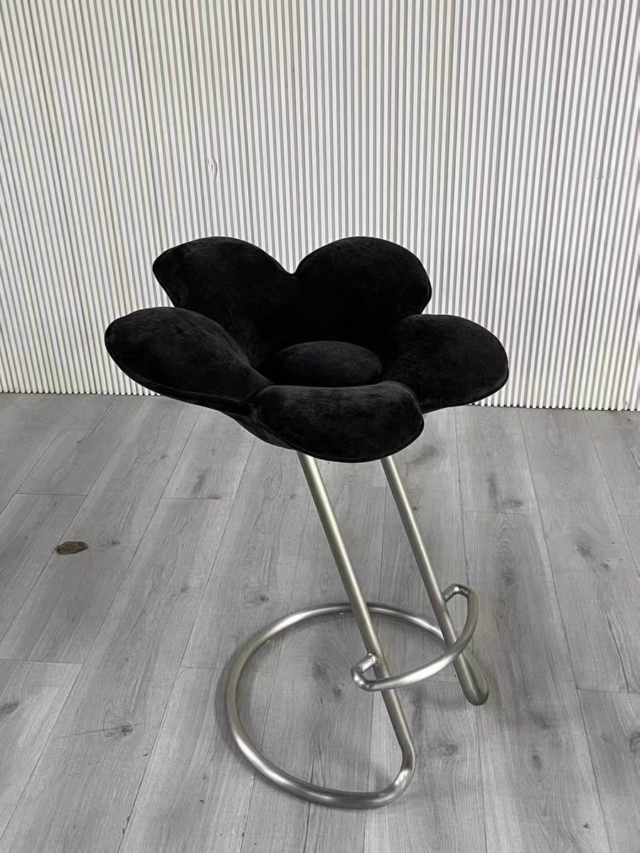 Flower dining chair creative bar stool spring home decoration