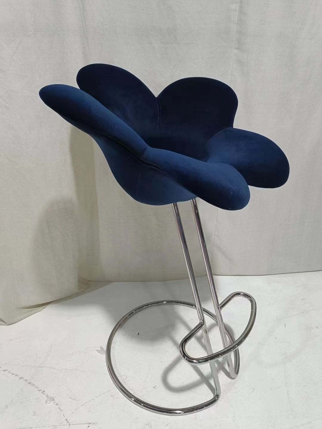 Flower dining chair creative bar stool spring home decoration